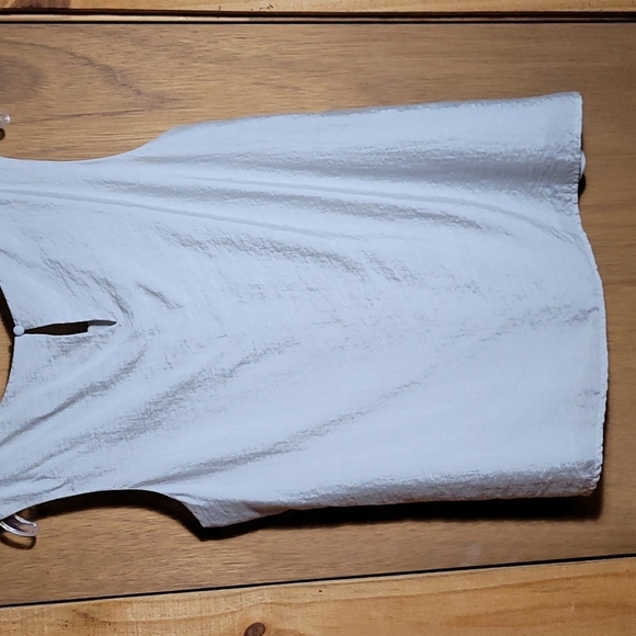 Coldwater Creek* Sleevless top* Pale Gray/Sequins* Sz L - Picture 4 of 6